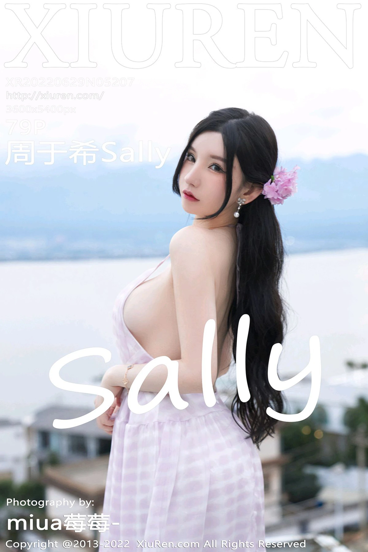 [XiuRen秀人网]No.5207_女神周于希Sally心愿旅拍脱连衣长裙露性感白色网纱内衣诱惑写真79P-秀人网 - XiuRen.Space